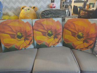 IKEA wall art - flower Nissaryd - three(3) total