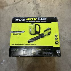 RYOBI 40V HP Brushless Whisper Series 190 MPH 730 CFM Leaf Blower Kit