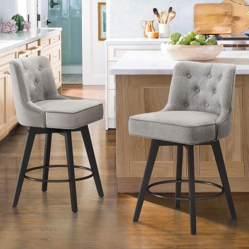 Roman Swivel Counter Stool Set Of 2pc