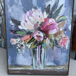 Beautiful Large Floral Art Painting. Pick Up in Jupiter .