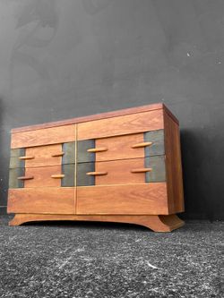 Beautiful MCM Heywood Wekfield Dresser With Reimagined Twist
