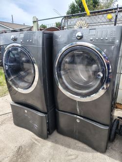 Washer & dryer working they just need to be cleaned once cleaned price goes up