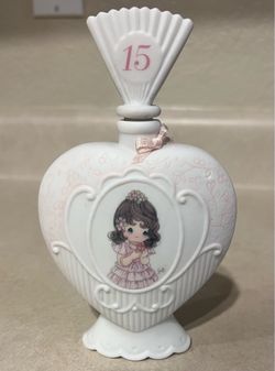 Precious Moments 1999 Age 15 Porcelain Perfume Bottle