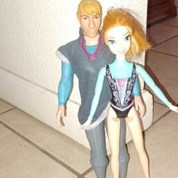 Anna and Kristoff Barbie Dolls 