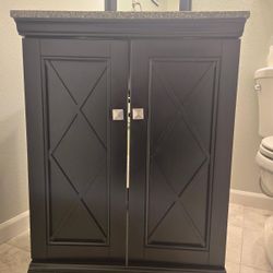 Black Bathroom  Vanity Complete Package