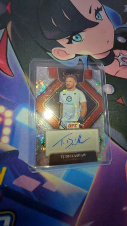 2023 Select UfC Card Silver Disco AUTOGRAPH TJ Dillashaw