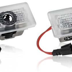 Tesla Model 3,X,S,Y Logo With Letters Bright Puddle Lights - 4 Pack