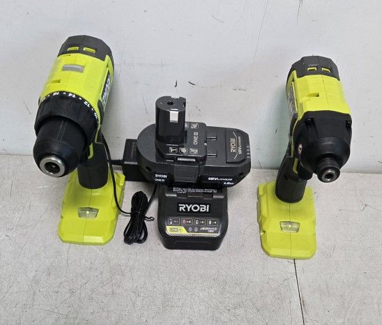 Ryobi Drill Driver And Impact Driver