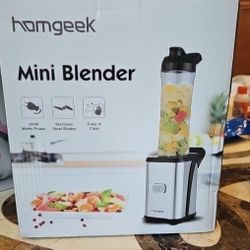Hamgeek Mini Blender – Personal Size Smoothie Maker (600ml, 300W)