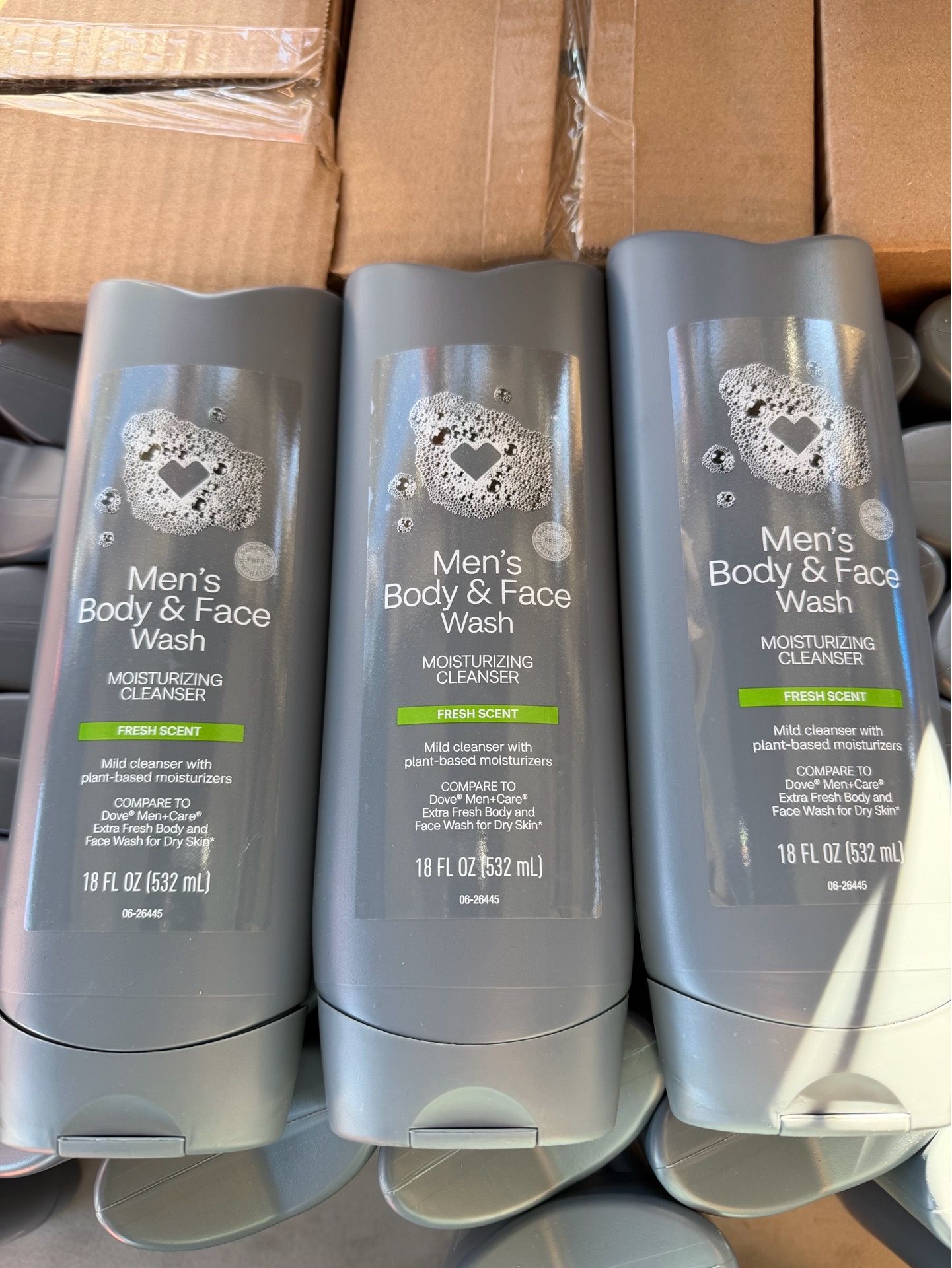 MEN'S FRESH SCENT FACE & BODY WASH