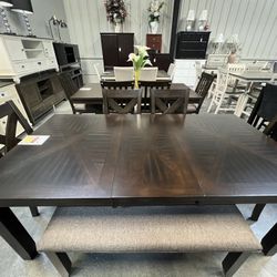 6pc Brown Dining Set