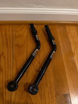 Wheelchair Anti-Tip Bars with Wheels – Pair – Adjustable