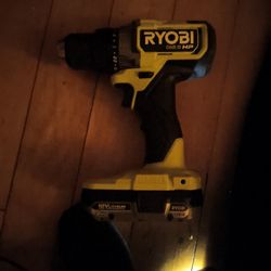 a Ryobi 18V ONE+ HP Brushless Cordless 1/2 in. Drill/Driver or Hammer Drill. 