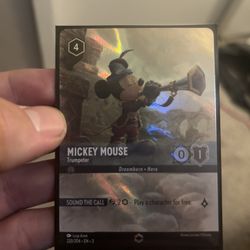 Mickey Mouse Trumpeter 220/204 NM -Enchanted-Into The Inklands-Lorcana