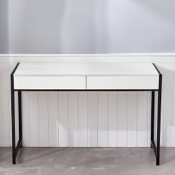 Small Work Desk With Drawers | Small Vanity Desk
