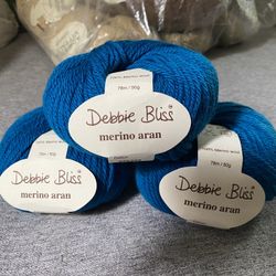 (3) 🧶 Debbie Bliss Merino Aran 100% Merino