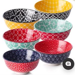Set Of 6 Dowan Porcelain Bowls, Brand New Set