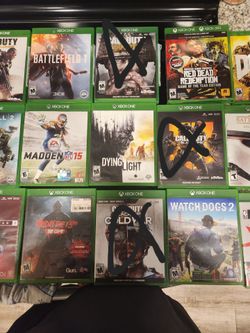 17 xbox one and 1 xbox360 game