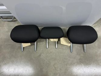 2013-2017 HONDA ACCORD COUPE REAR SEAT 2ND ROW HEADREST SET OF 3 LEATHER OEM