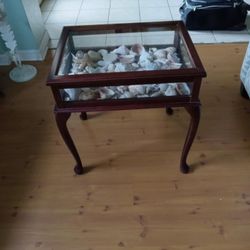 Duncan Phyfe Shadow Box Coffee Table with South Beaches Sea Shell collection