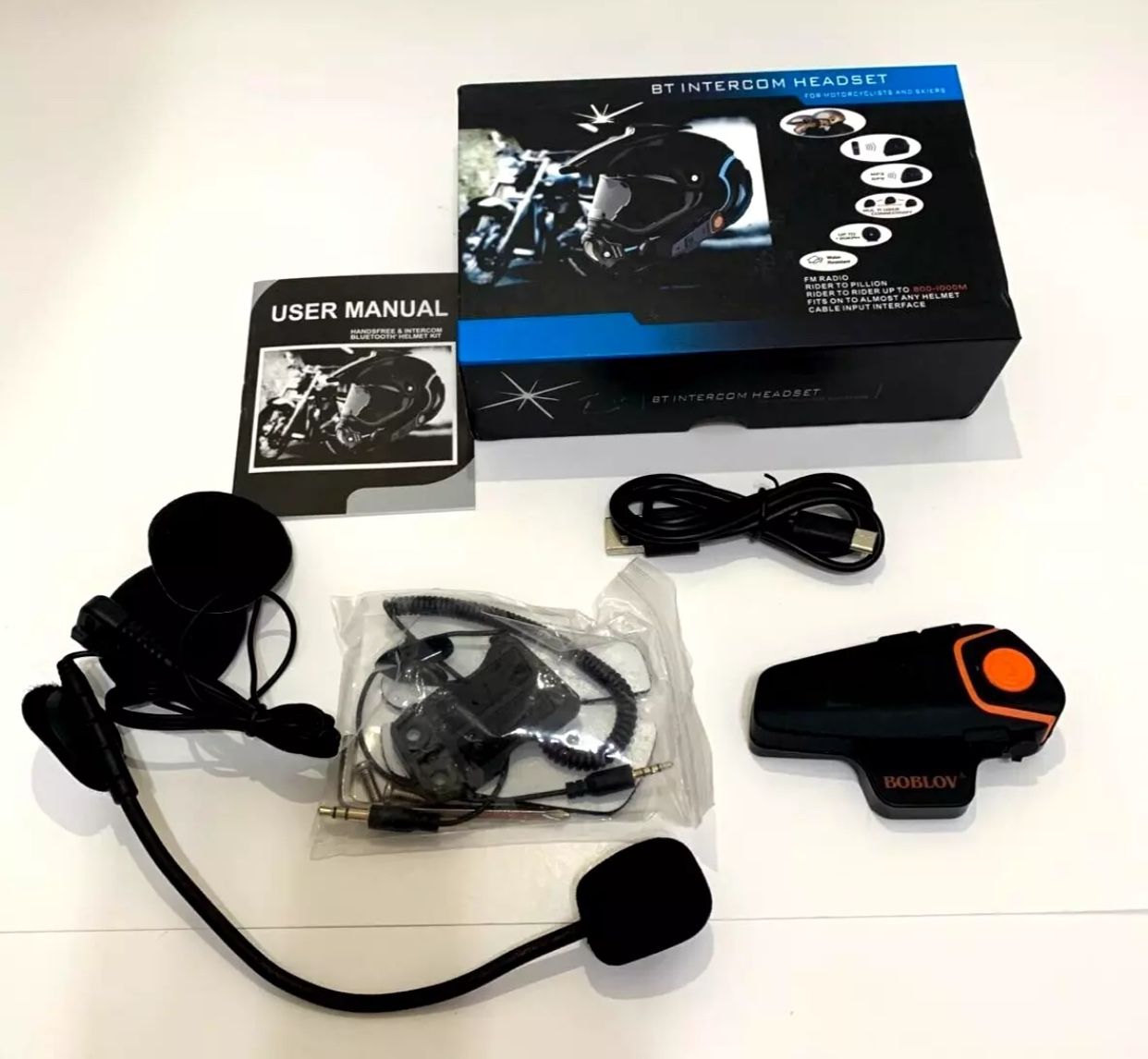 Last Chance!- BT-S2 1000m Motorcycle Intercom 3 Riders Helmet Interphone Bluetooth Headset FM