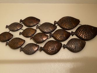 48” x 20” copper fish