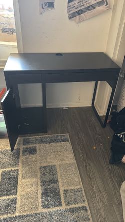 IKEA dark chocolate brown desk used