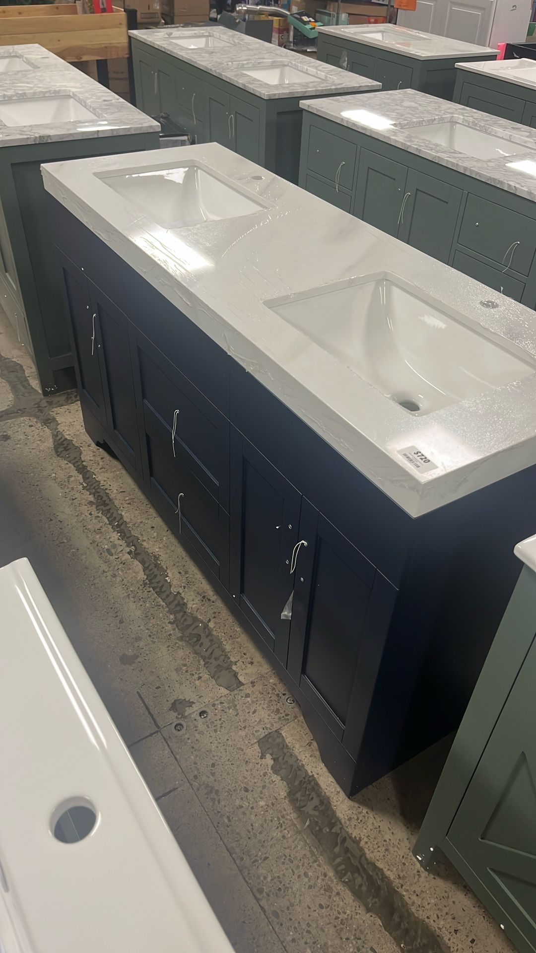 Aurilla 60” Double Sink Bathroom Vanity 