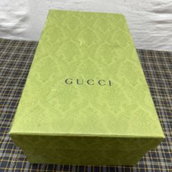GUCCI Green Empty Shoe Box 14.5”x 8.25”x 5.25”