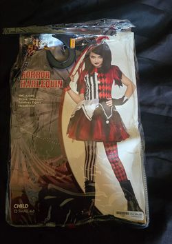 Horror harlequin costume