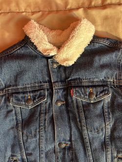 Levi Kids Denim Jacket with Fur