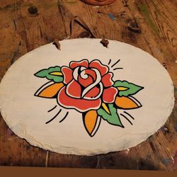 Custom Painted Hanging Slab