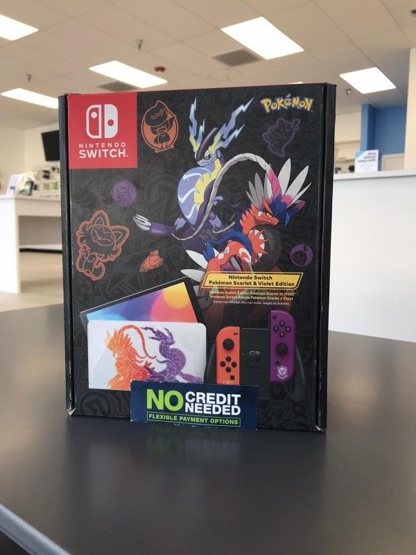 Nintendo Switch Oled Pokémon Edition New- $25 DOWN Today - NO Credit Payment Plan Options