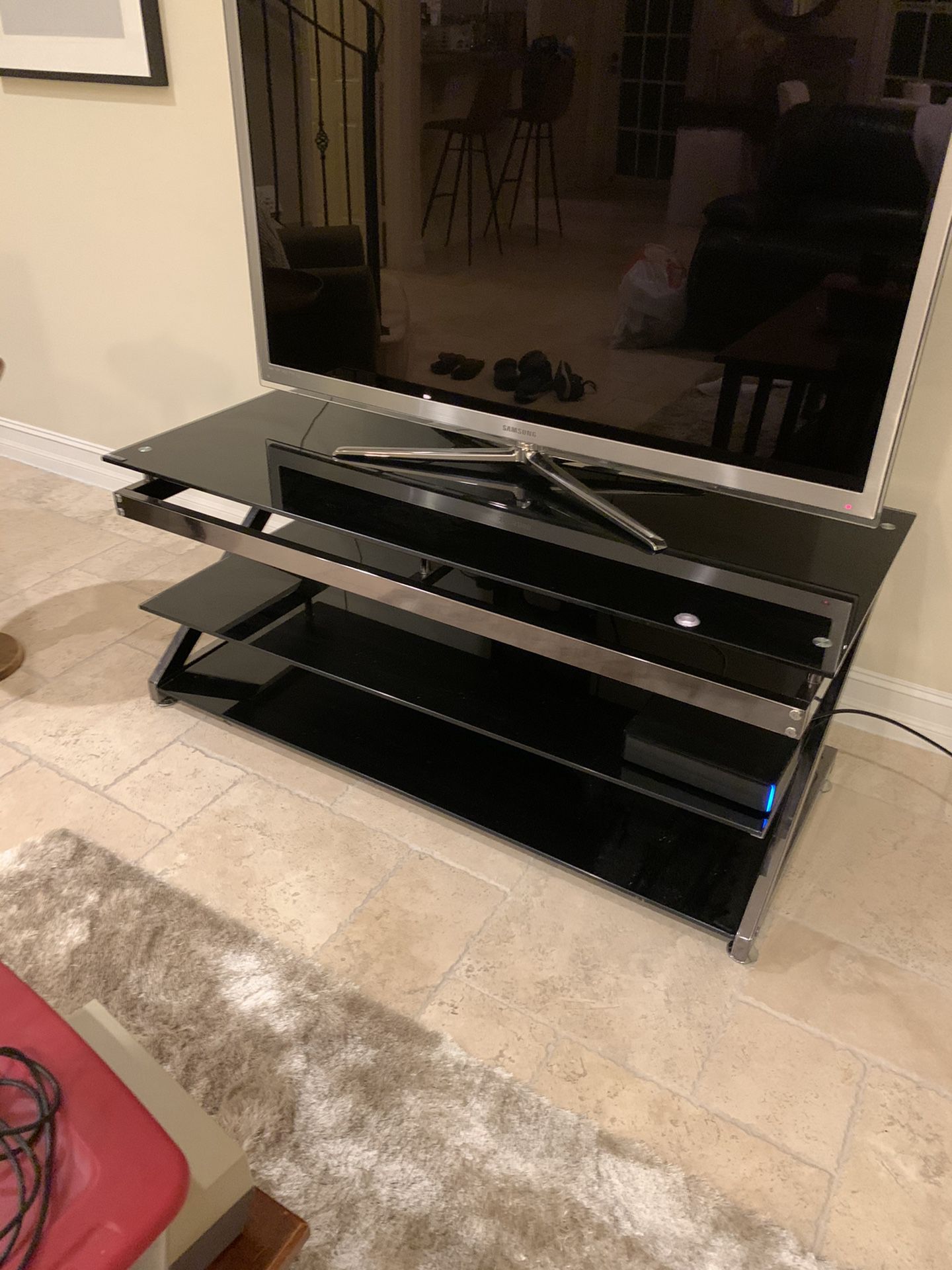 Tempered Glass TV Stand