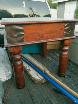 Antique end table from India