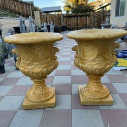 New Flower Pots Made Out Of Cement Perfect Gift 💝 