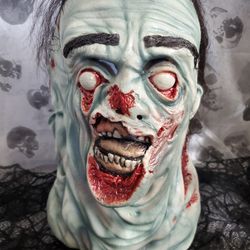 Licensed AMC Thw Walking Dead Mush Walker Zombie Mask New Adult Halloween Mask


