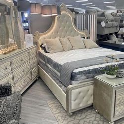 New 4pc Bedroom Set In Box Buy Now Pay Later $39 Down No Credit Needed