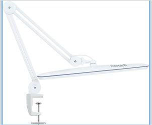 Neatfi XL 2,200 Lumens 24W LED Desk Lamp – 23” Wide Shade | Dimmable Eye-Caring Task Light | Adjustable Arm | Home Office, Study, Crafts & Nail Tech (