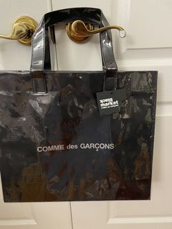 Comme Des Garçons Black PVC Tote Bag