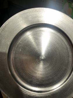 Silver Charger Plates, Set Of 6