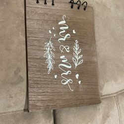 Wedding Guest Book Rustic 