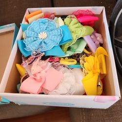 Box Full Of Girl Bows Small Big