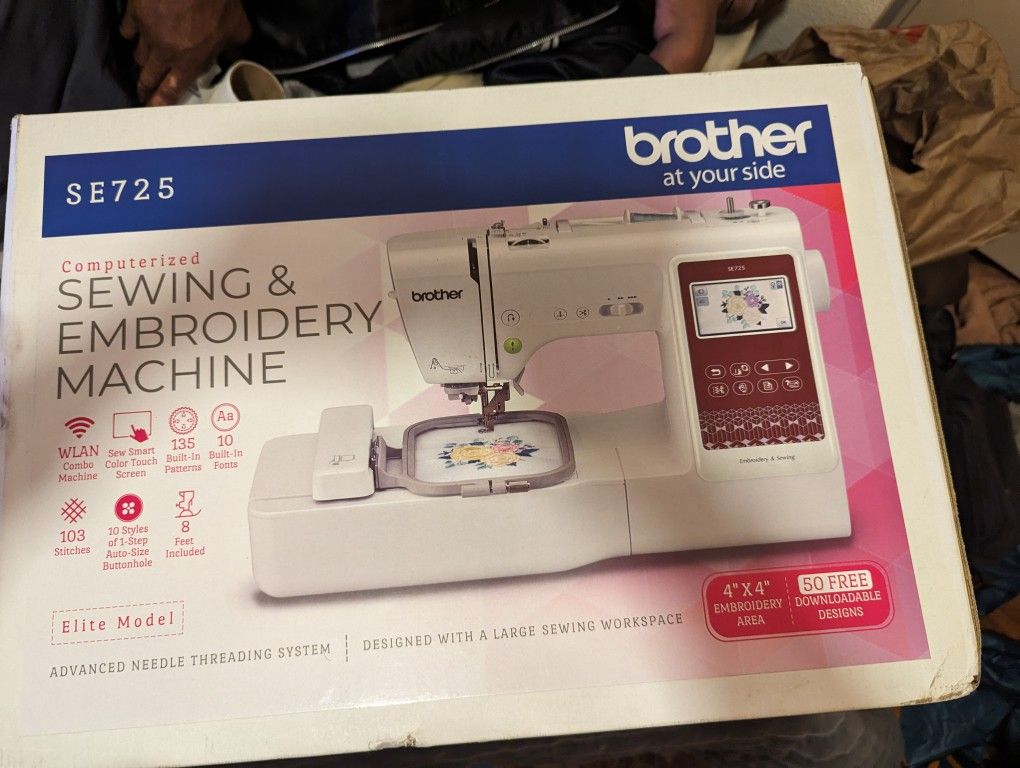 Brother SE 725 Sewing And Embroidery Machine