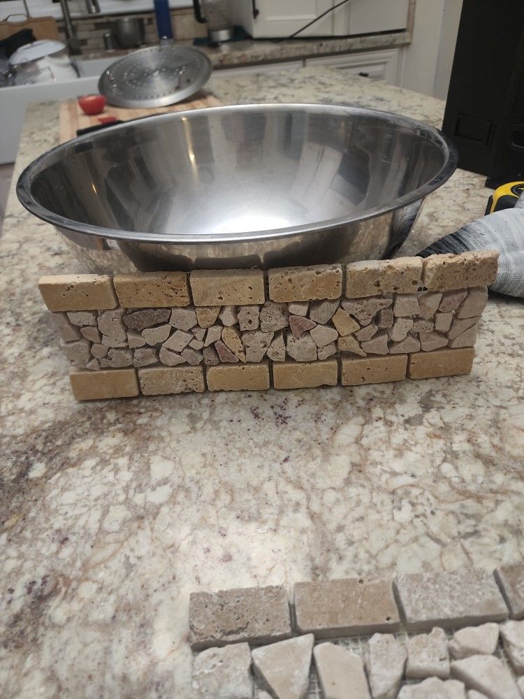Carved Stone Creation Border Or Strip Stone Natural Stone Likely Travertinr