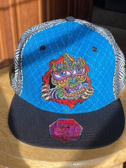 Super Rare Unique Fitted Hat 7 3/8 Blue