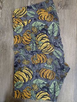 Lularoe TC2 Halloween Pumpkin Print Leggings