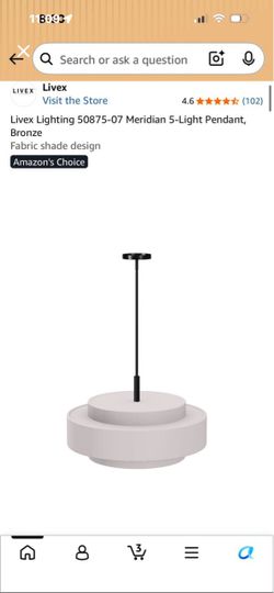 Livex Lighting Meridian 5-Light Pendant Bronze