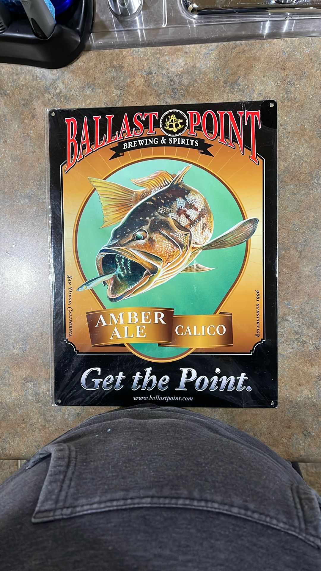 Metal Beer Sign  Calico Bass IPA Brand New 