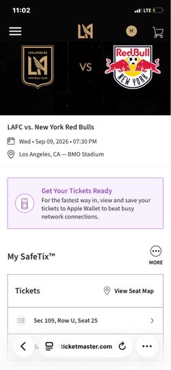 Ti kets LAFC vs Red Bull to day